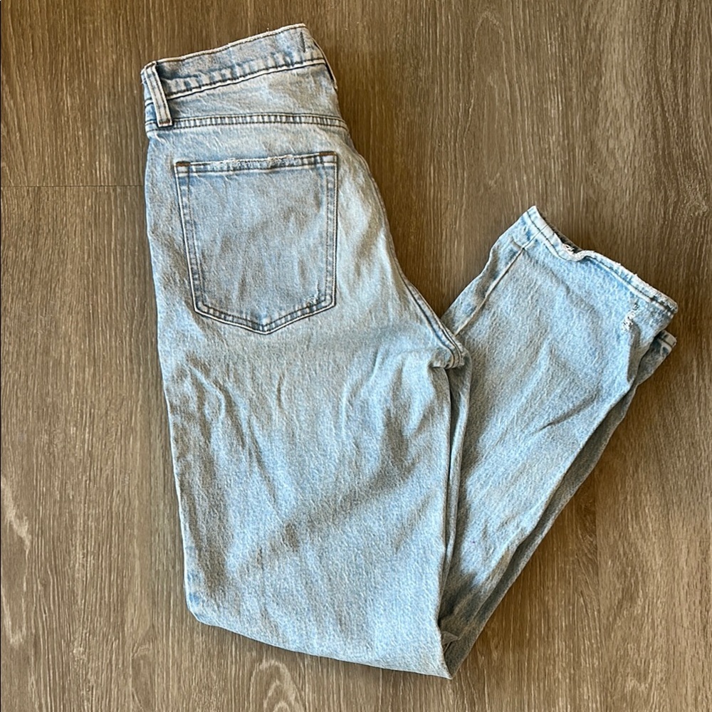 Abercrombie & Fitch Light Blue High Rise Jeans 10 Long
